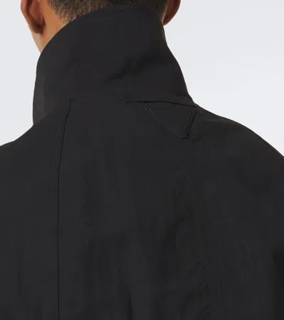 Prada Re-nylon Cropped Cape In Black