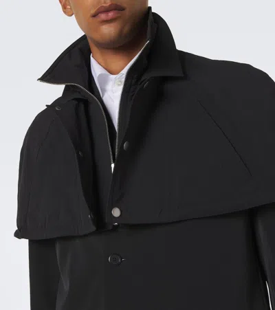 Prada Re-nylon Cropped Cape In Black