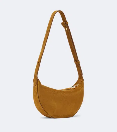 Joseph Bean Medium Suede Shoulder Bag In Brown