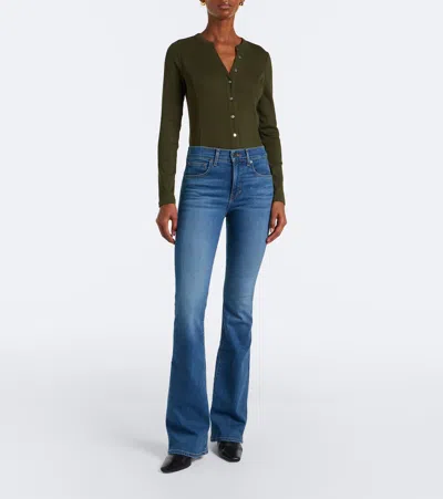 Veronica Beard Beverly Flared Jeans In Blue