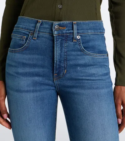 Veronica Beard Beverly Flared Jeans In Blue