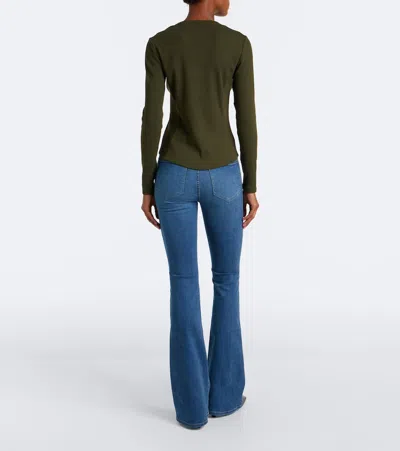 Veronica Beard Beverly Flared Jeans In Blue