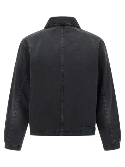 Mfpen Union Buttoned Denim Jacket In Black