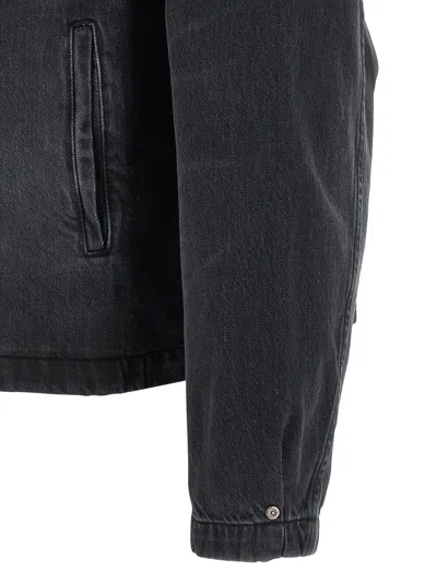 Mfpen Union Buttoned Denim Jacket In Black