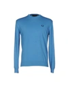 Fred Perry Sweater In Azure