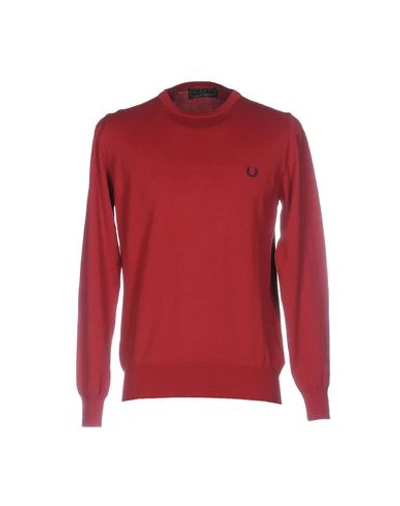 Fred Perry 套衫 In Brick Red
