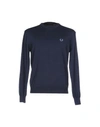 Fred Perry Sweater In Dark Blue