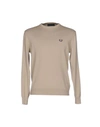 Fred Perry Sweater In Beige