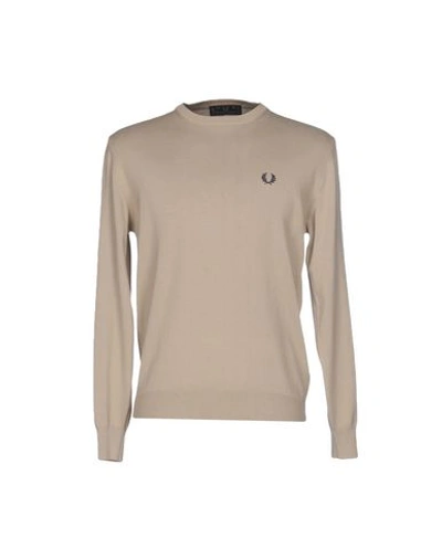 Fred Perry Sweater In Beige