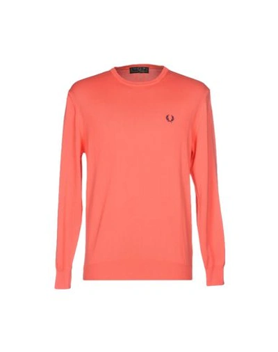Fred Perry Sweaters In Coral