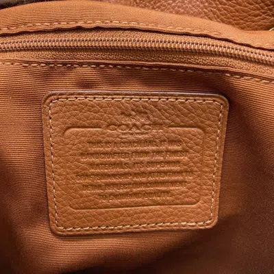 Pre-owned Coach Brown Leather Backpack ()
