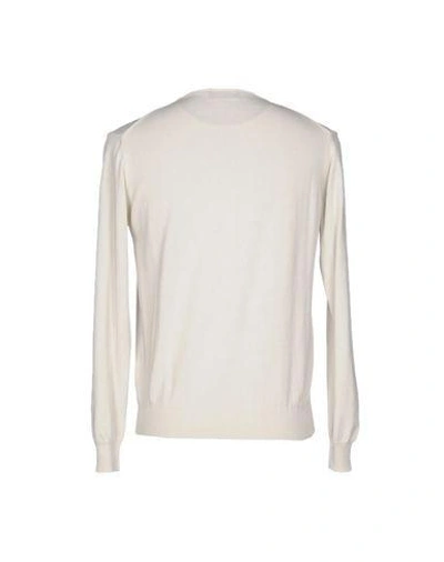 Shop Fred Perry Sweater In Ivory