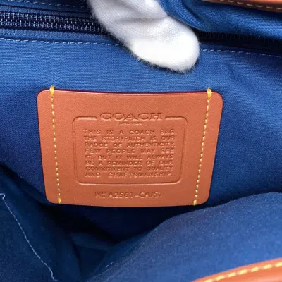 Pre-owned Coach Blue Denim Backpack ()