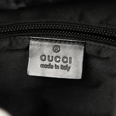 Pre-owned Gucci Black Canvas Leather Backpack ()