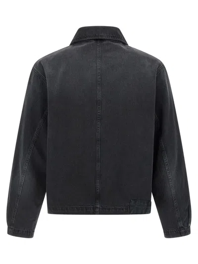 Mfpen Union Buttoned Denim Jacket In Black
