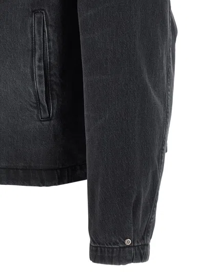 Mfpen Union Buttoned Denim Jacket In Black
