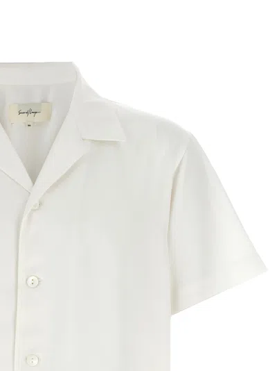 Second / Layer Second/layer White Lyocell Men's Blouse In White