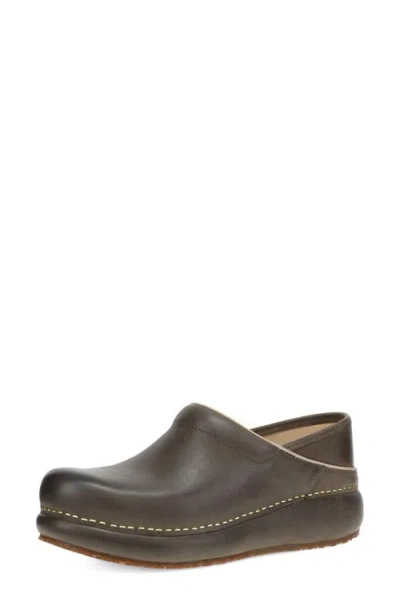 Dansko Platform Pro Clog In Brown