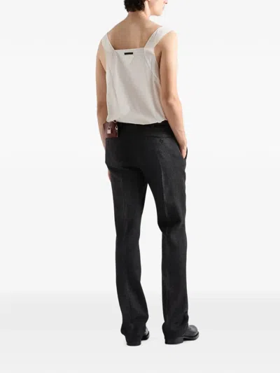 Prada Cotton Top In White