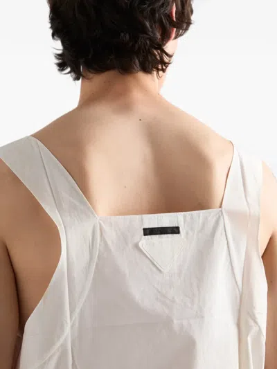 Prada Cotton Top In White