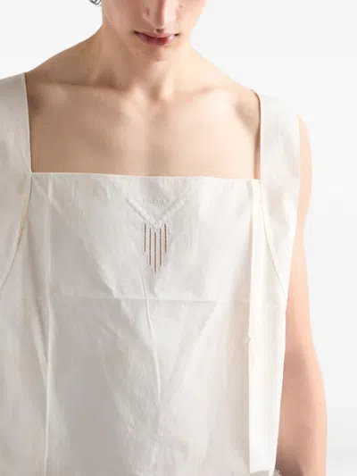 Prada Cotton Top In White