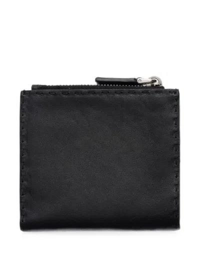 Prada Small Leather Wallet In Black