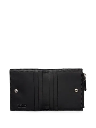 Prada Small Leather Wallet In Black