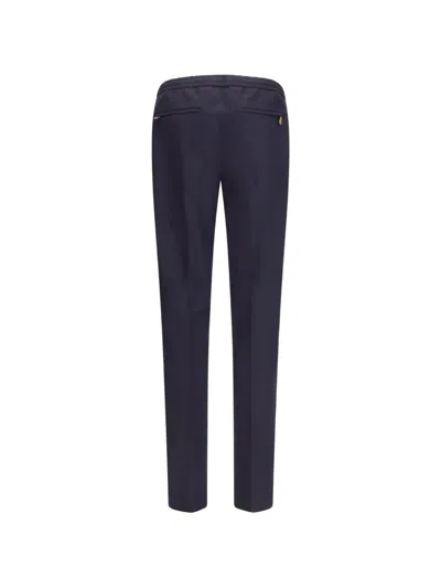 Pt Torino Drawstring Elasticated-waist Trousers In Blue