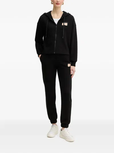 Armani Exchange Logo-patch Drawstring Track Pants In Multi
