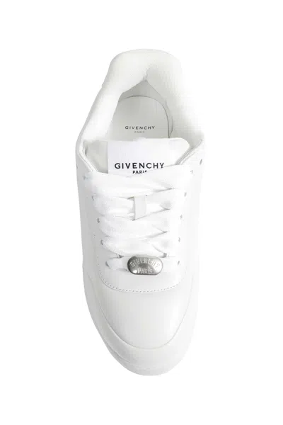 Givenchy White Yard Leather Sneakers In White