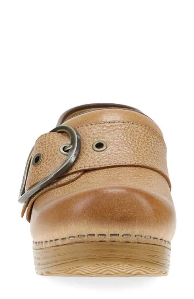 Dansko Pearson Buckle Strap Clog In Brown