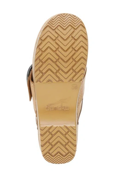 Dansko Pearson Buckle Strap Clog In Brown