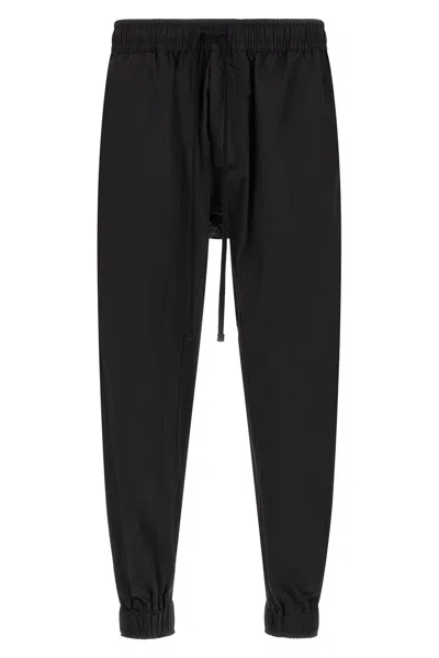Thom Krom Low-crotch Drawstring Track Pants In Black