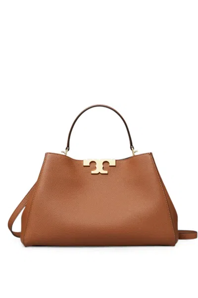 Tory Burch Medium Eleanor Soft Satchel In Biscotto Chari