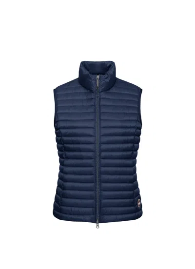 Colmar Blue Technical Nylon Zip-up Jacket In Blue