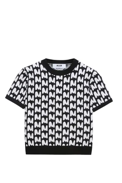 Msgm Sweaters In Nero