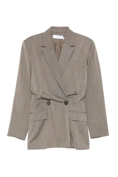 Iro Double-breasted Blazer In Neutral