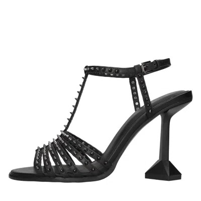 Ash Desire Studded T-strap Sandal In Multi