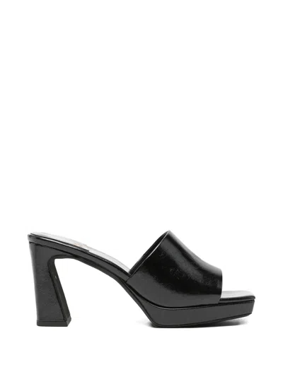 Jeffrey Campbell Dress-code Leather Sandals In Black
