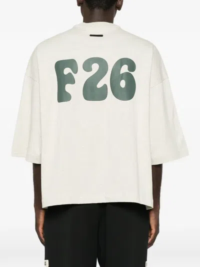 Essentials Logo-print Drop-shoulder T-shirt In White