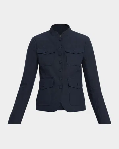 Rag & Bone Mercer Linen Blazer In Animal Print
