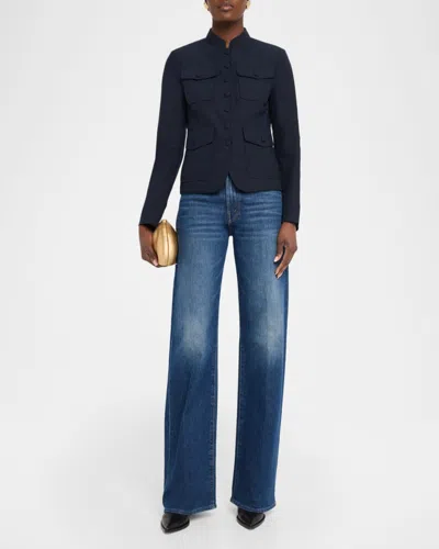 Rag & Bone Mercer Linen Blazer In Animal Print