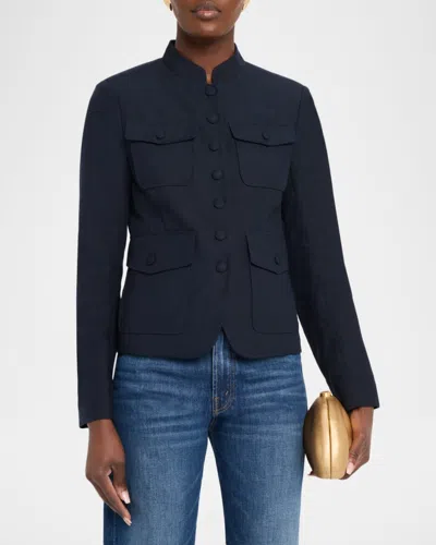 Rag & Bone Mercer Linen Blazer In Animal Print