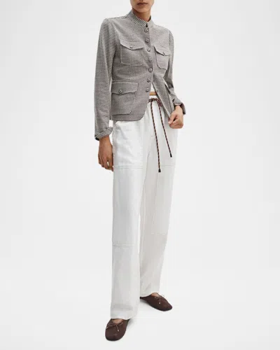 Rag & Bone Mercer Ponte Blazer Jacket In Black