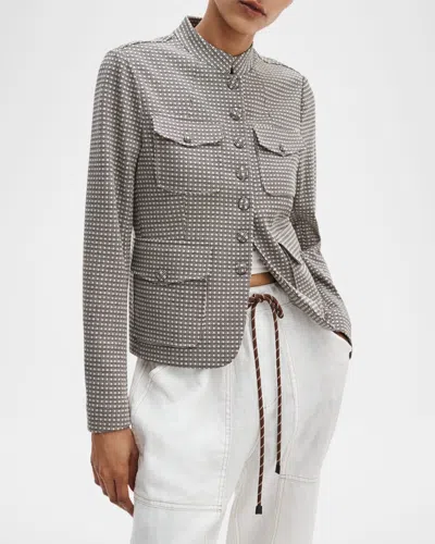 Rag & Bone Mercer Ponte Blazer Jacket In Black