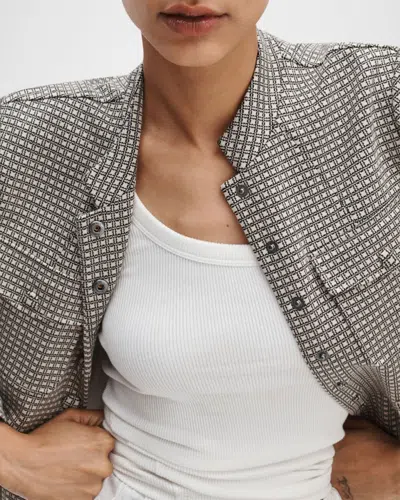 Rag & Bone Mercer Ponte Blazer Jacket In Black
