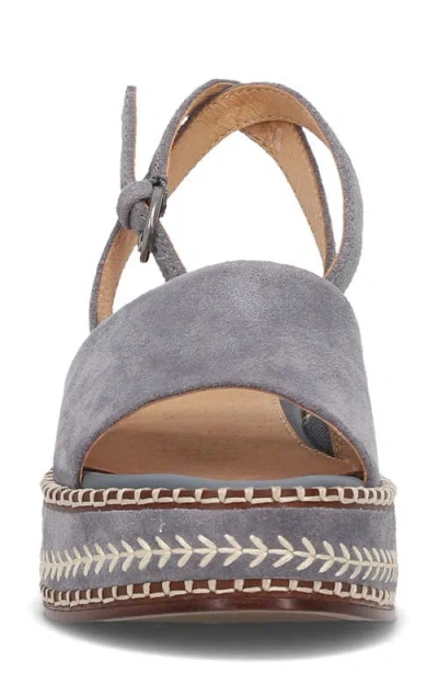 Frye Joy Ankle Strap Leather Sandal In Blue Ash