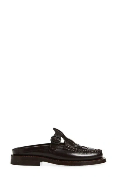 Hereu Bonell Woven Mule In Black