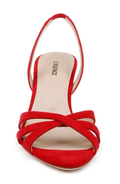 L'agence Colwill Slingback Sandal In Red