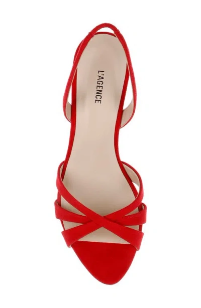 L'agence Colwill Slingback Sandal In Red